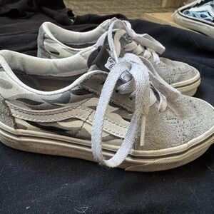 Vans Kids Camouflage Gray Sneakers
